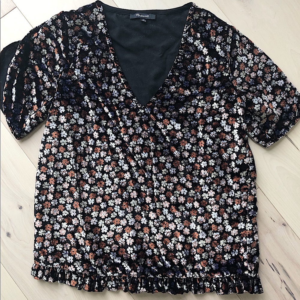 Madewell velvet top